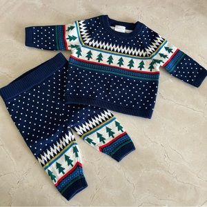 Hanna Andersson Baby Boy Sweater and Pants Set